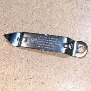 VINTAGE SCHLITZ Milwaukee Brewery Silver Beer Bottle Opener 3.5”